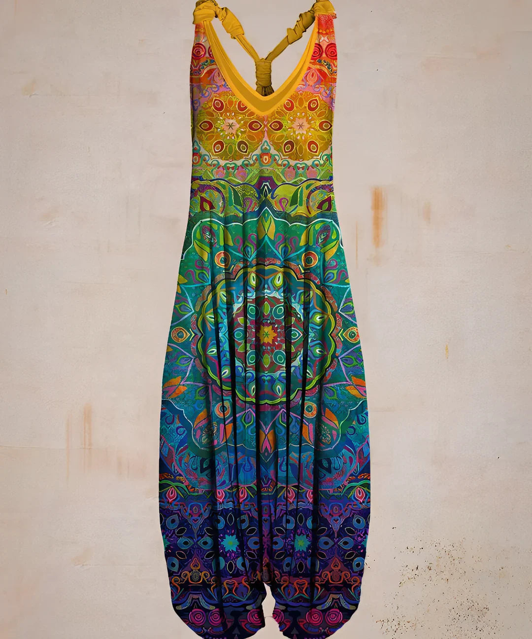 Women's printed boho jumpsuit