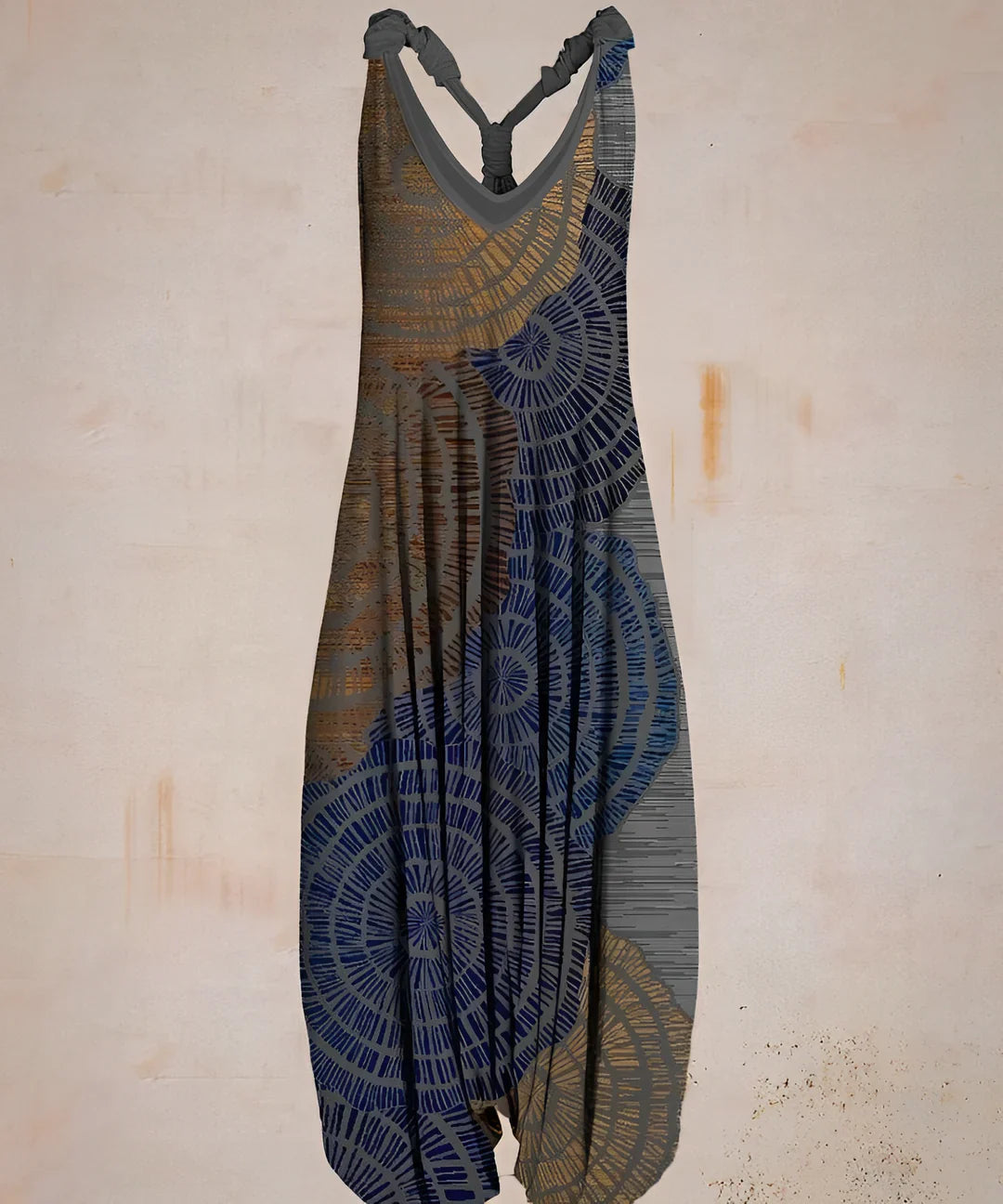 Women's printed boho jumpsuit