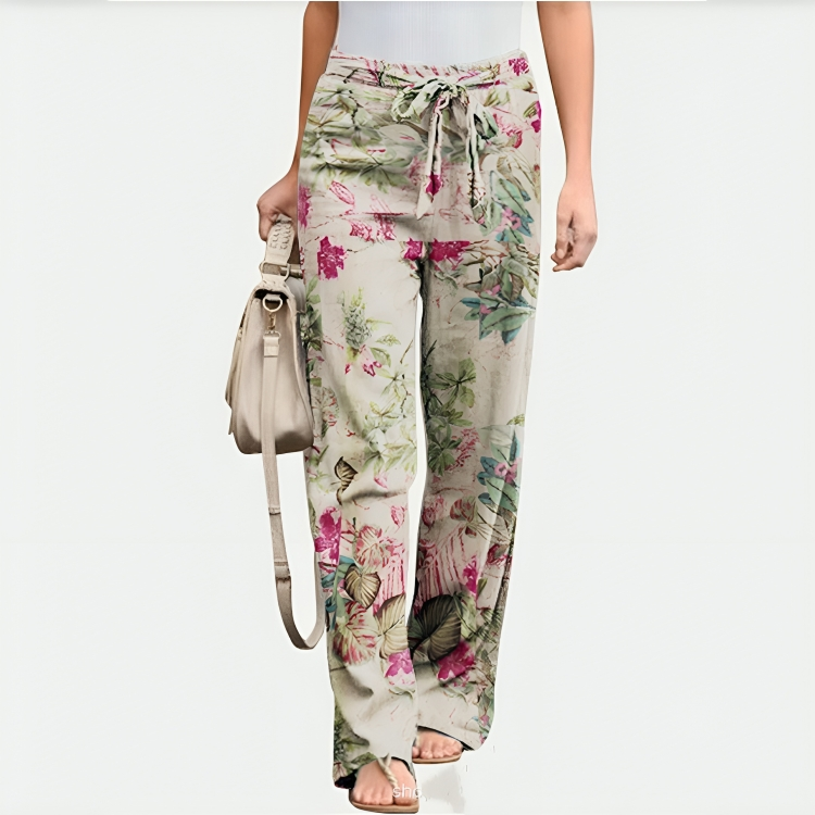 Women's floral trousers