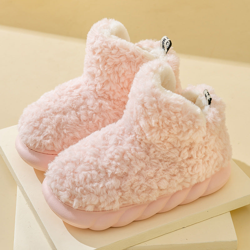 Women's autumn/winter indoor thick plush ankle boots