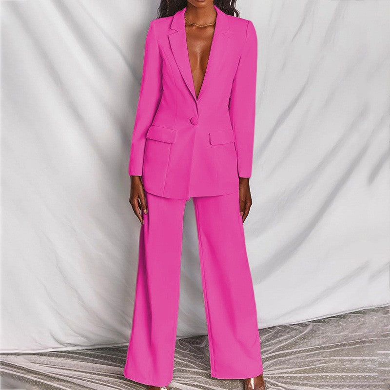Women's sleek tailored suit set