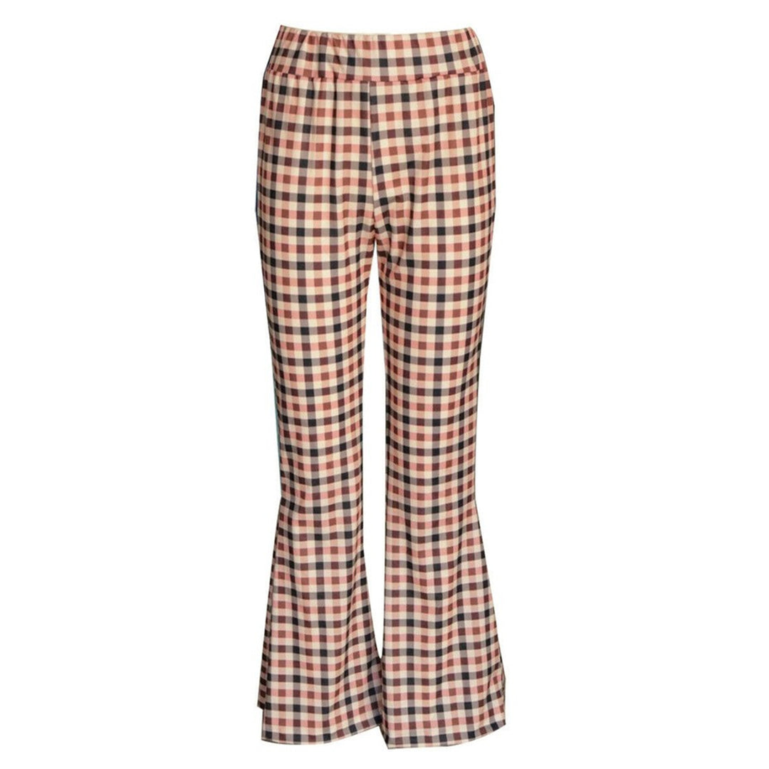 High waist flared trousers for women
