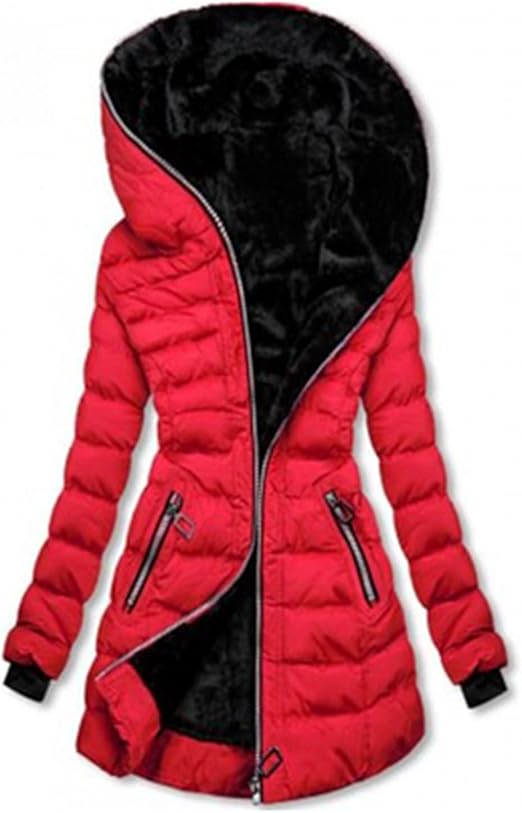 Women's hooded padded jacket with lining