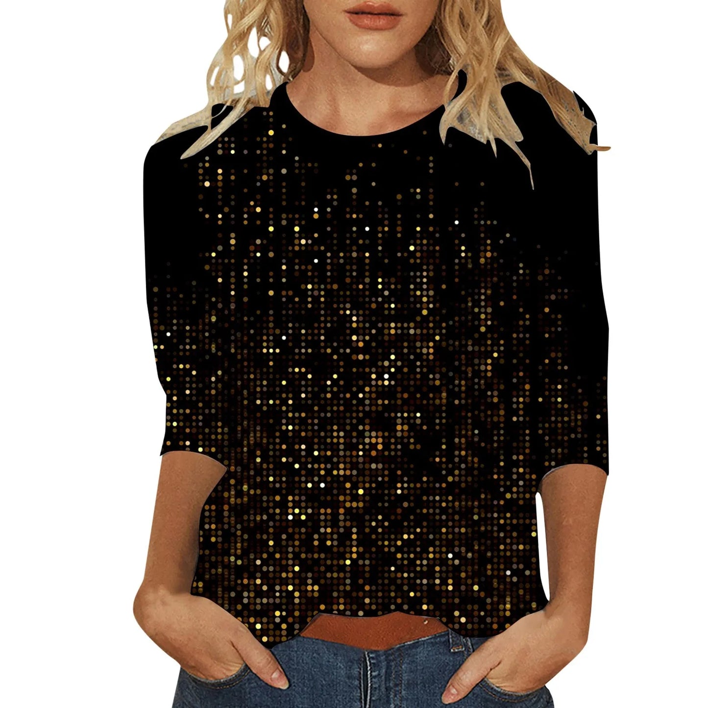 Stylish casual crew neck t-shirt for women