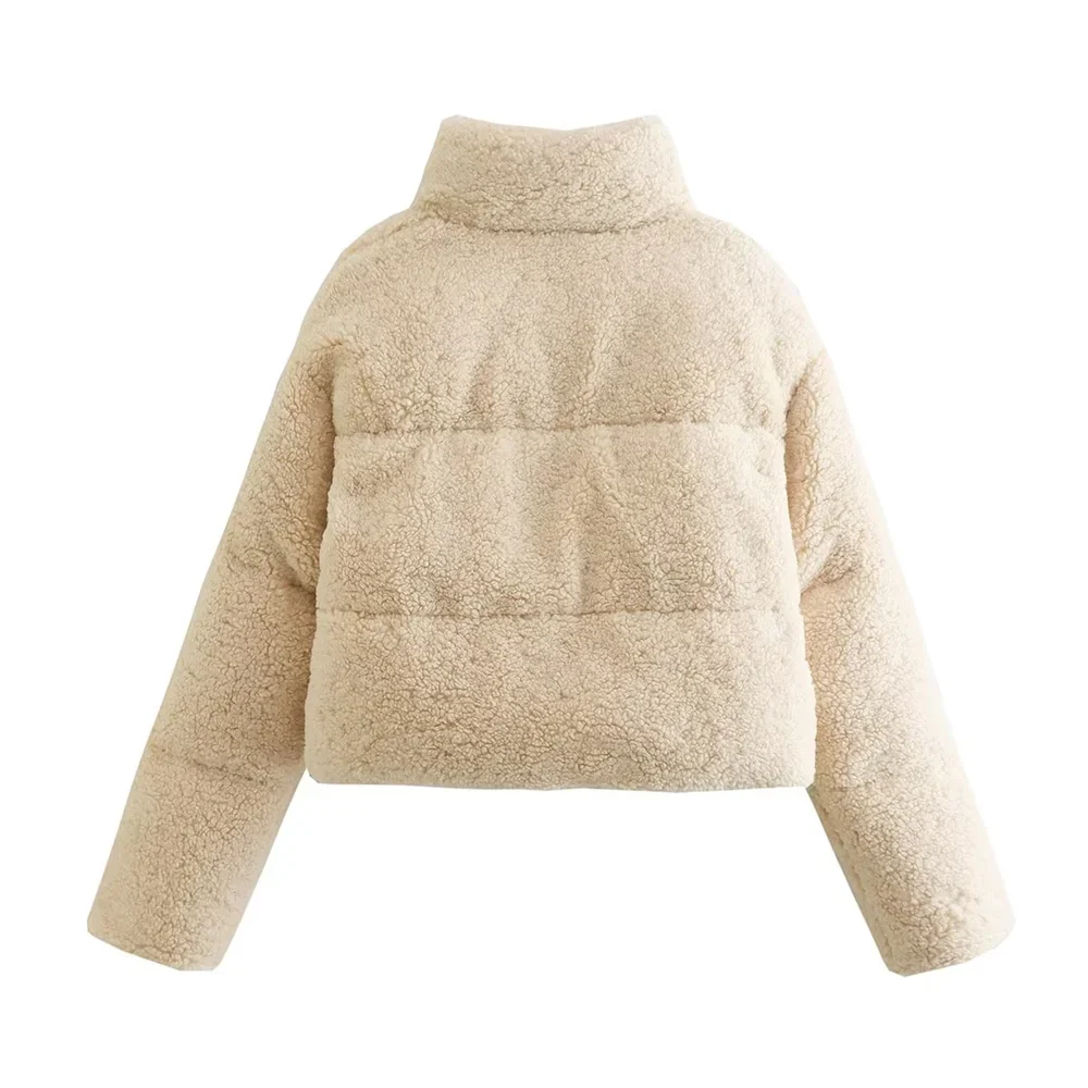Short cozy coat for women