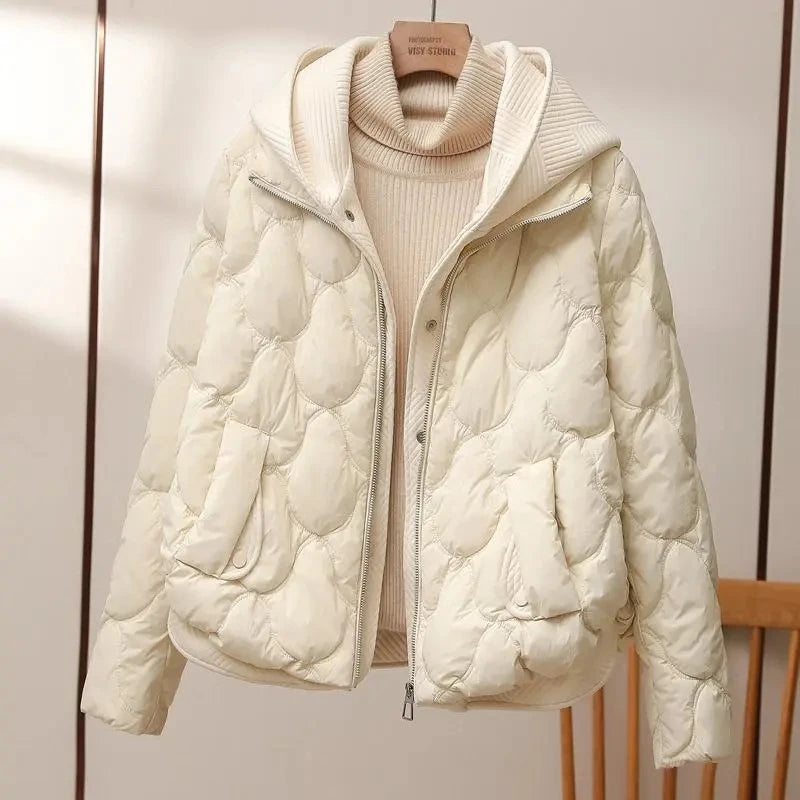 Women's winter hooded padded parka jacket
