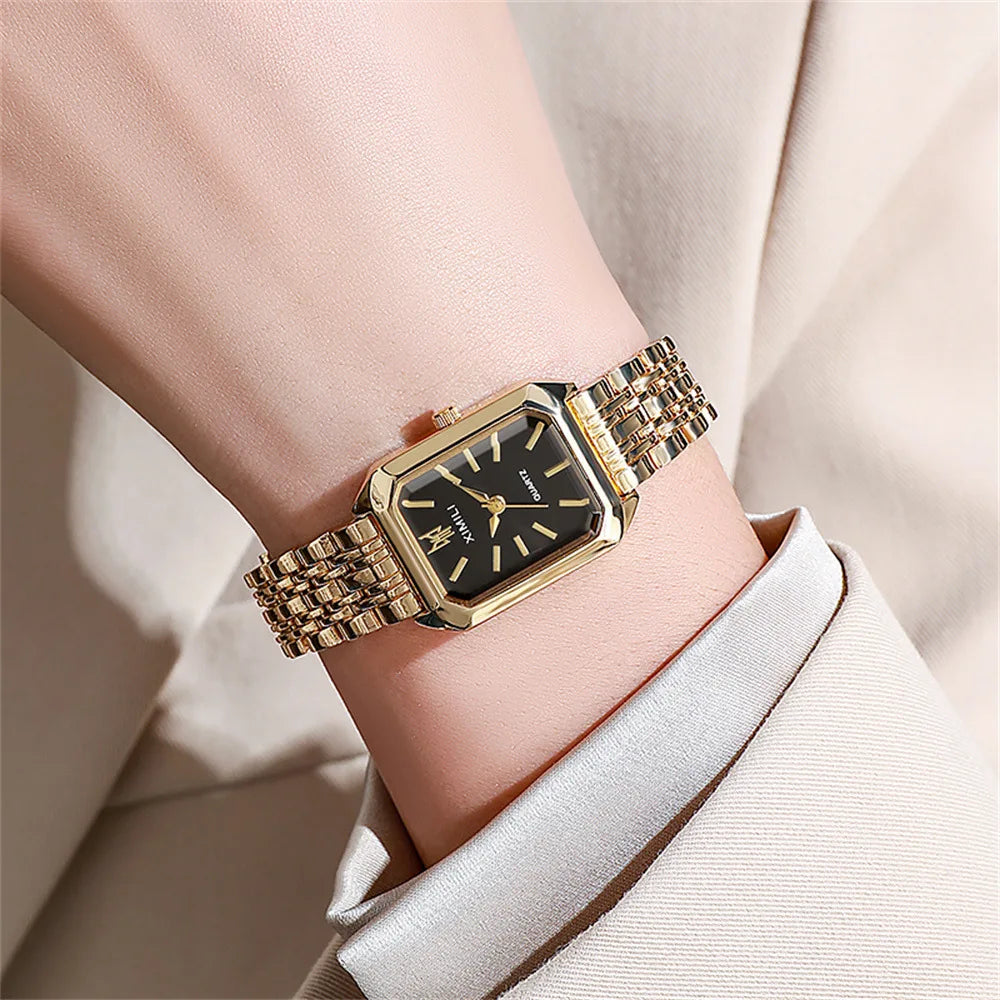 Rectangular watch for women