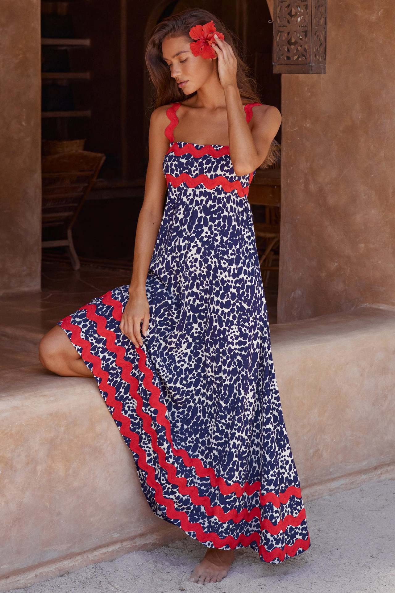 Women's Sleeveless Loose Summer Dress – Casual Flowy Dress