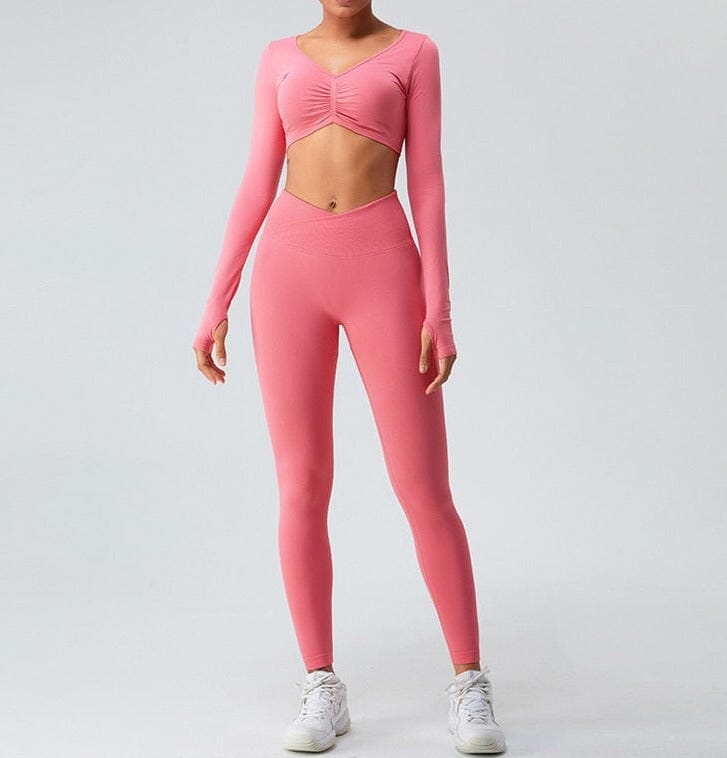 Elegant Fitness Set Leggings and Top