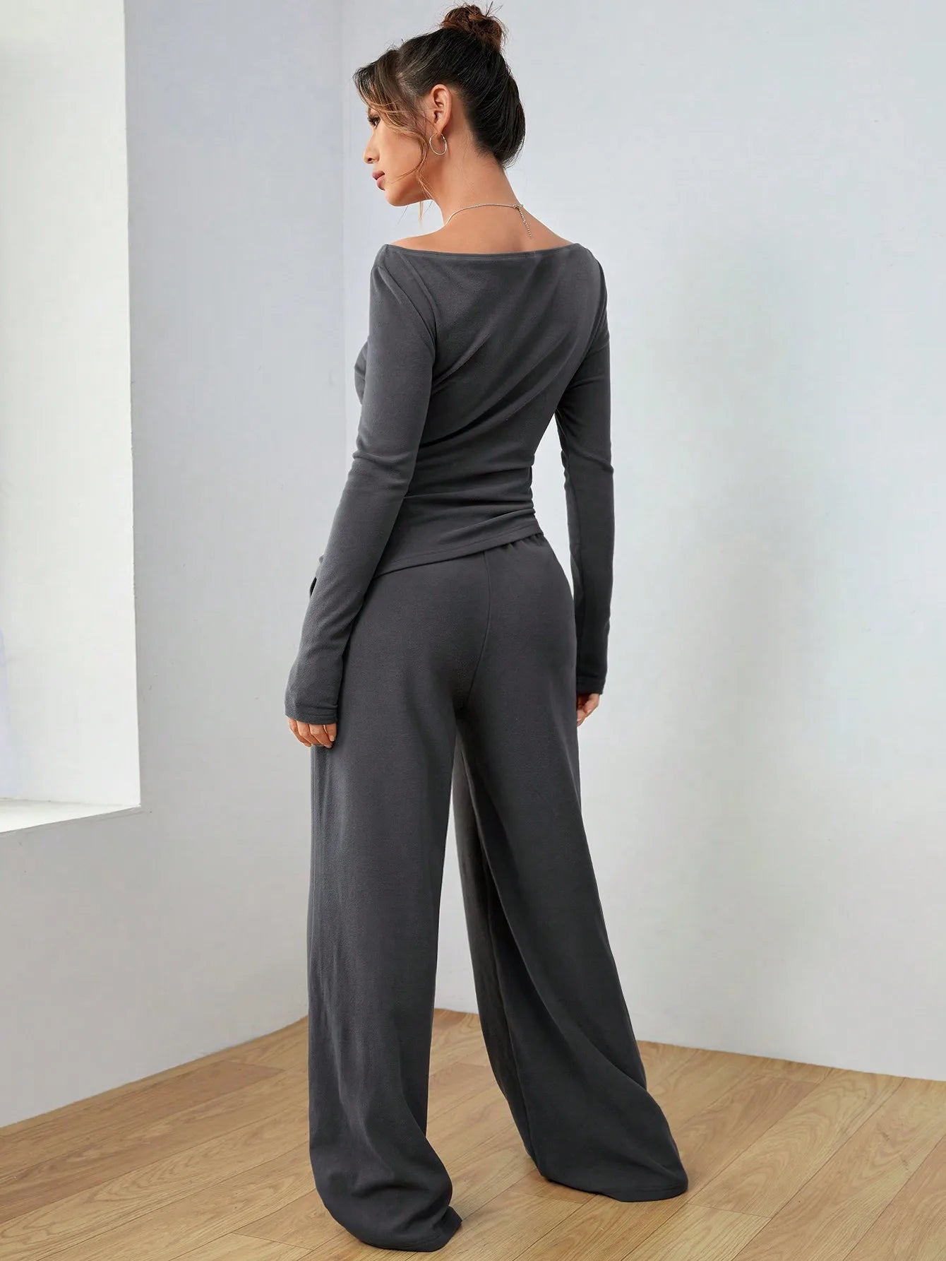 Women's flared tracksuit two-piece sets