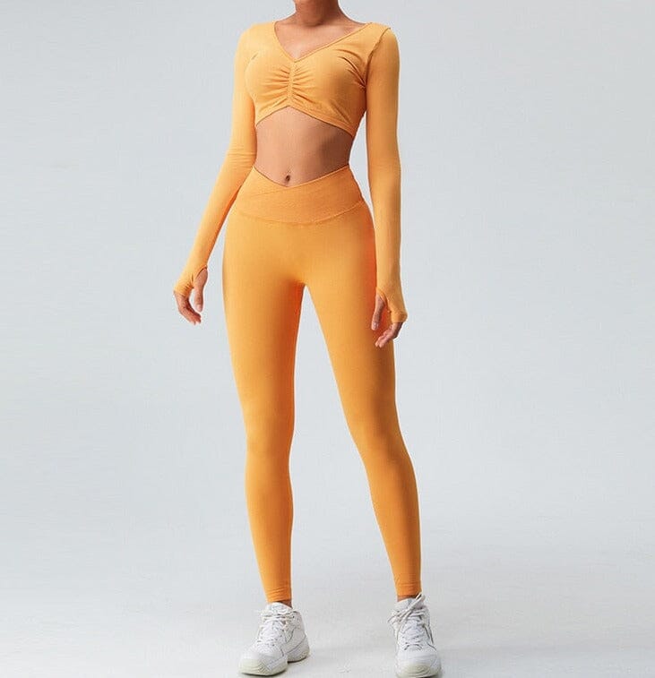 Elegant Fitness Set Leggings and Top