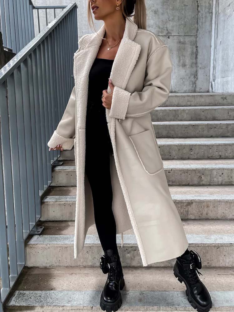 Women's winter leather jacket