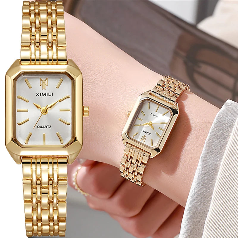 Rectangular watch for women