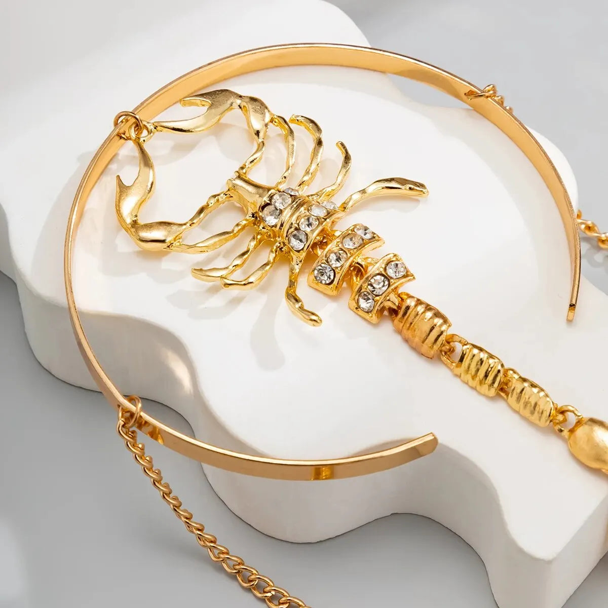 Gold Chain Detail Arm Cuff