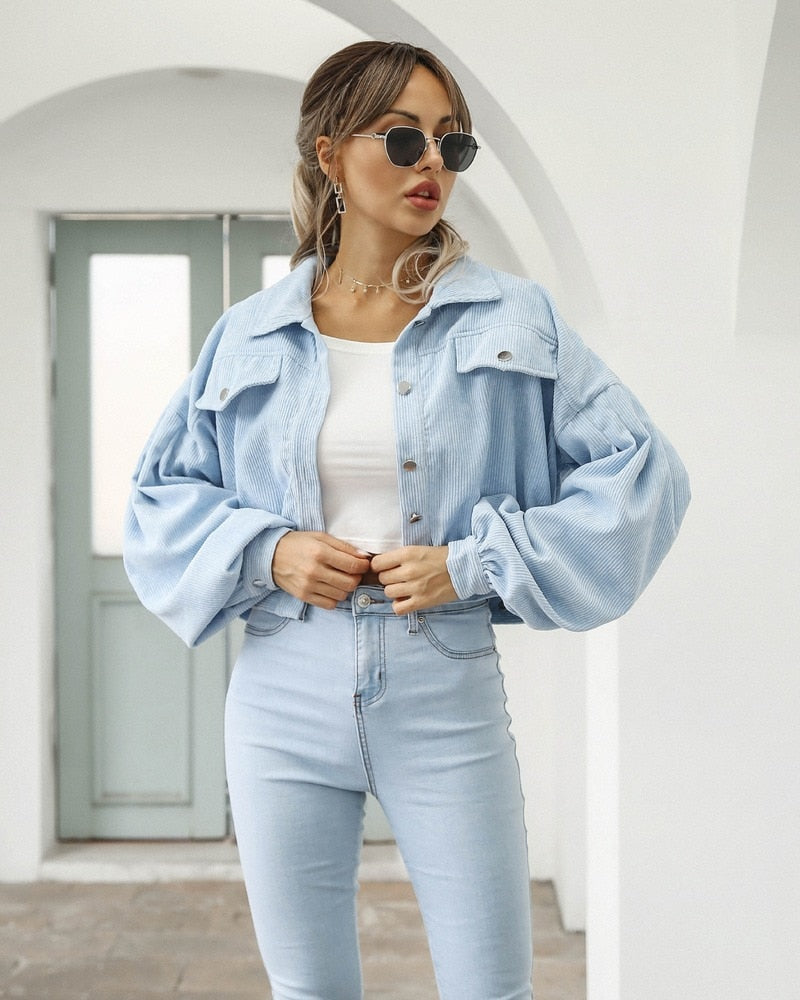 Stylish Corduroy Jacket for Women