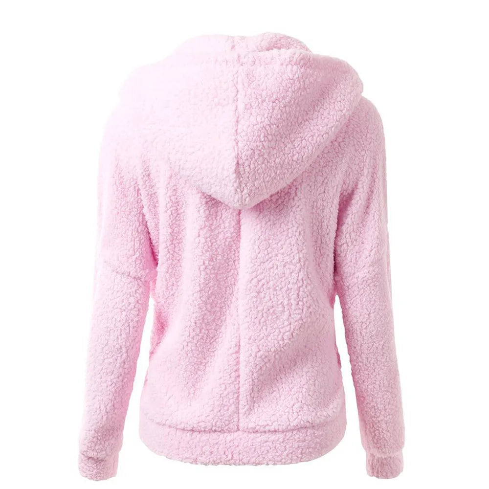 Women's hooded fleece jacket