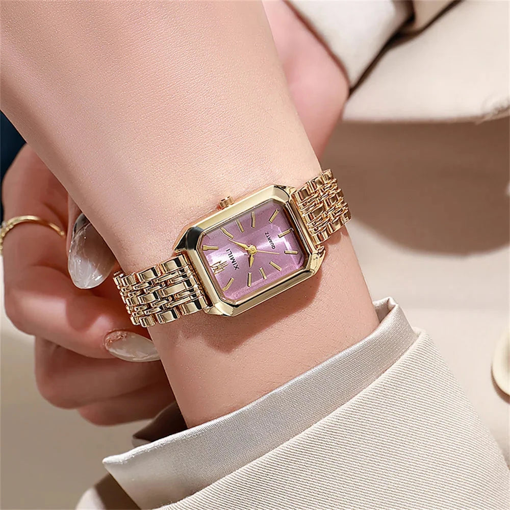 Rectangular watch for women