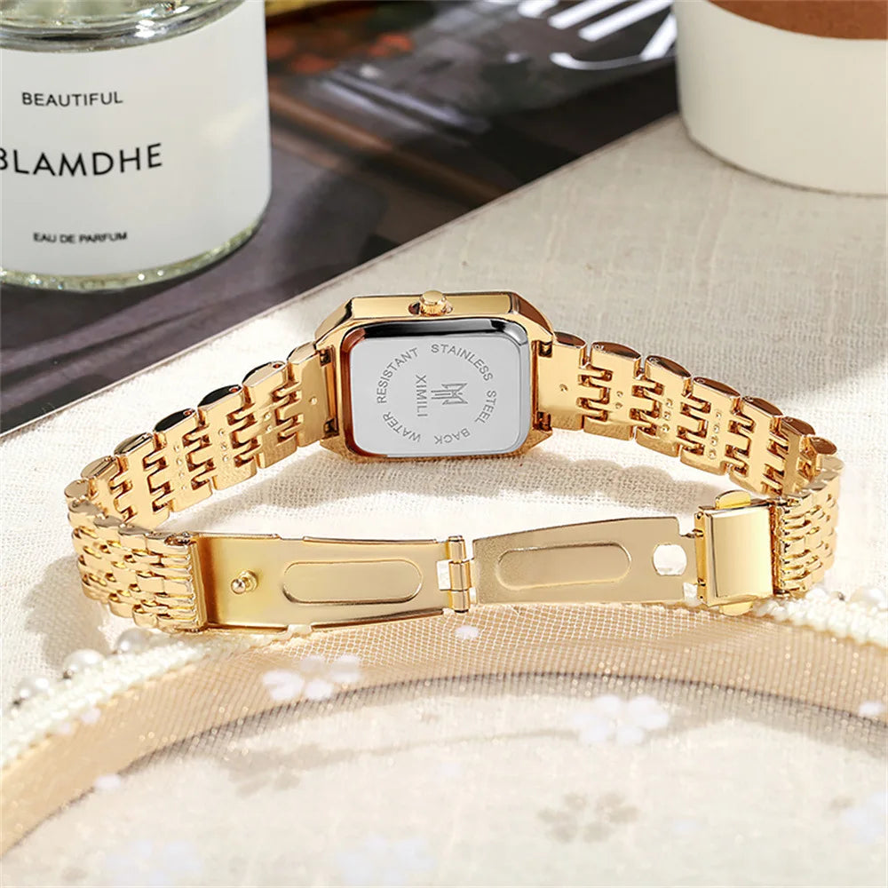Rectangular watch for women