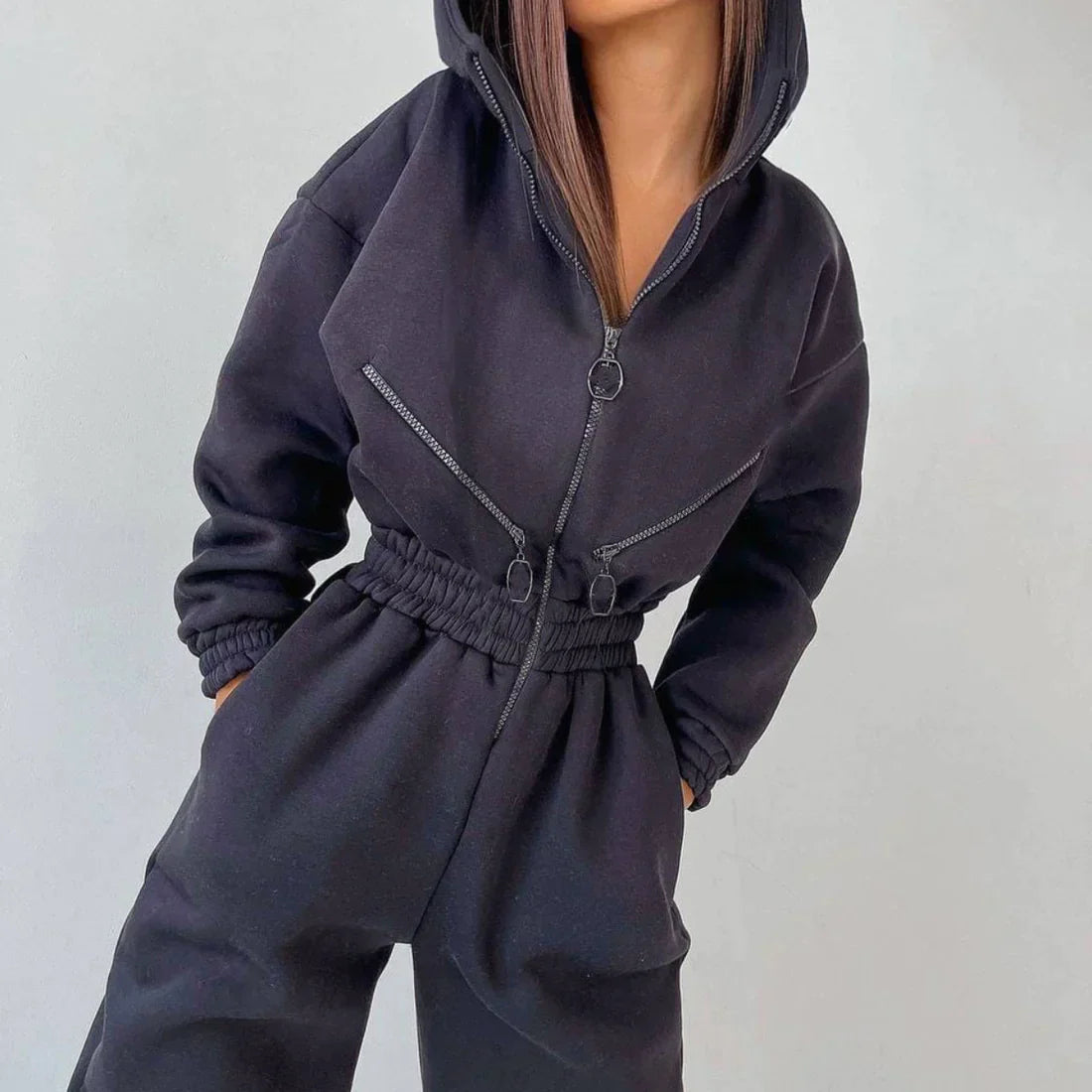 Women's elegant winter overall