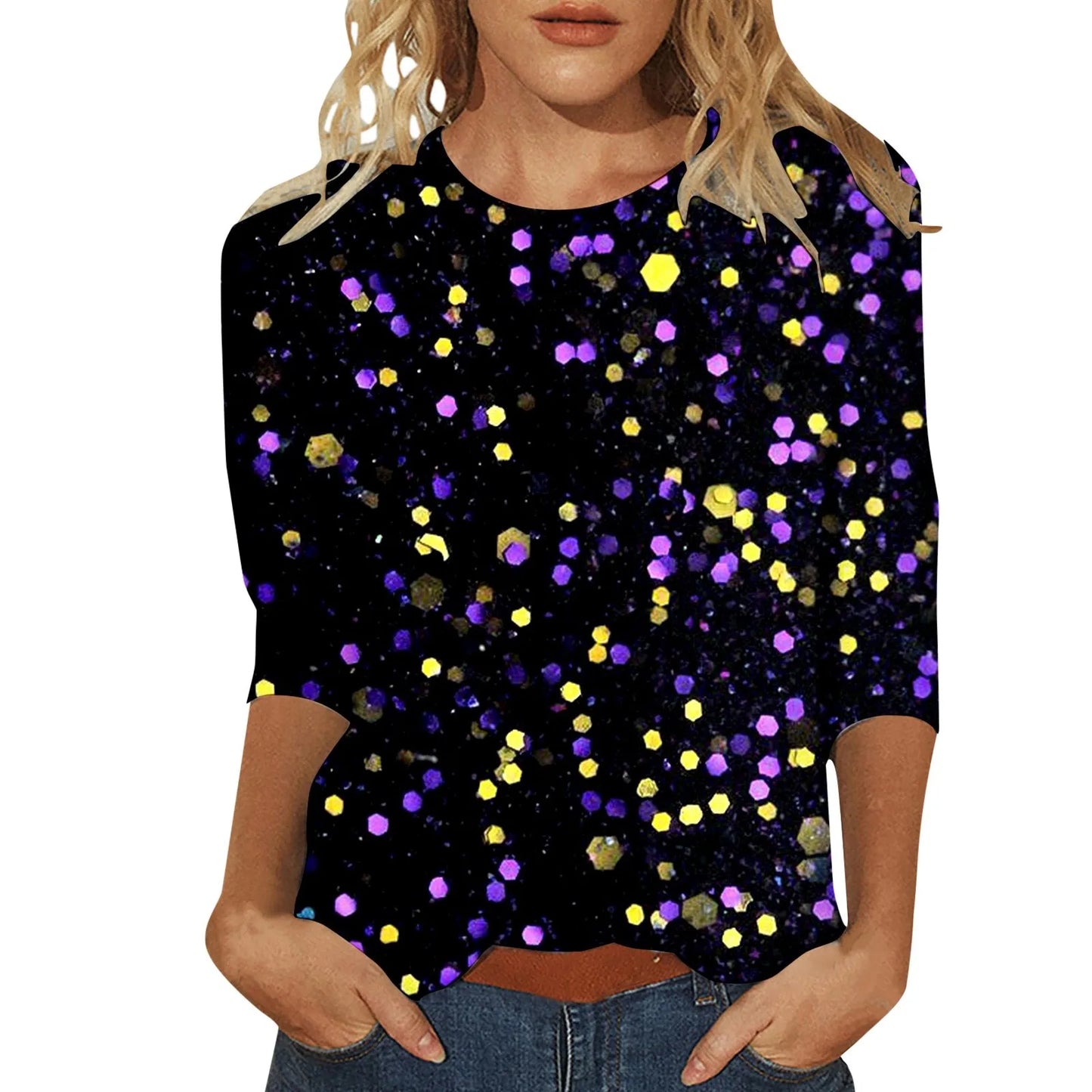 Stylish casual crew neck t-shirt for women