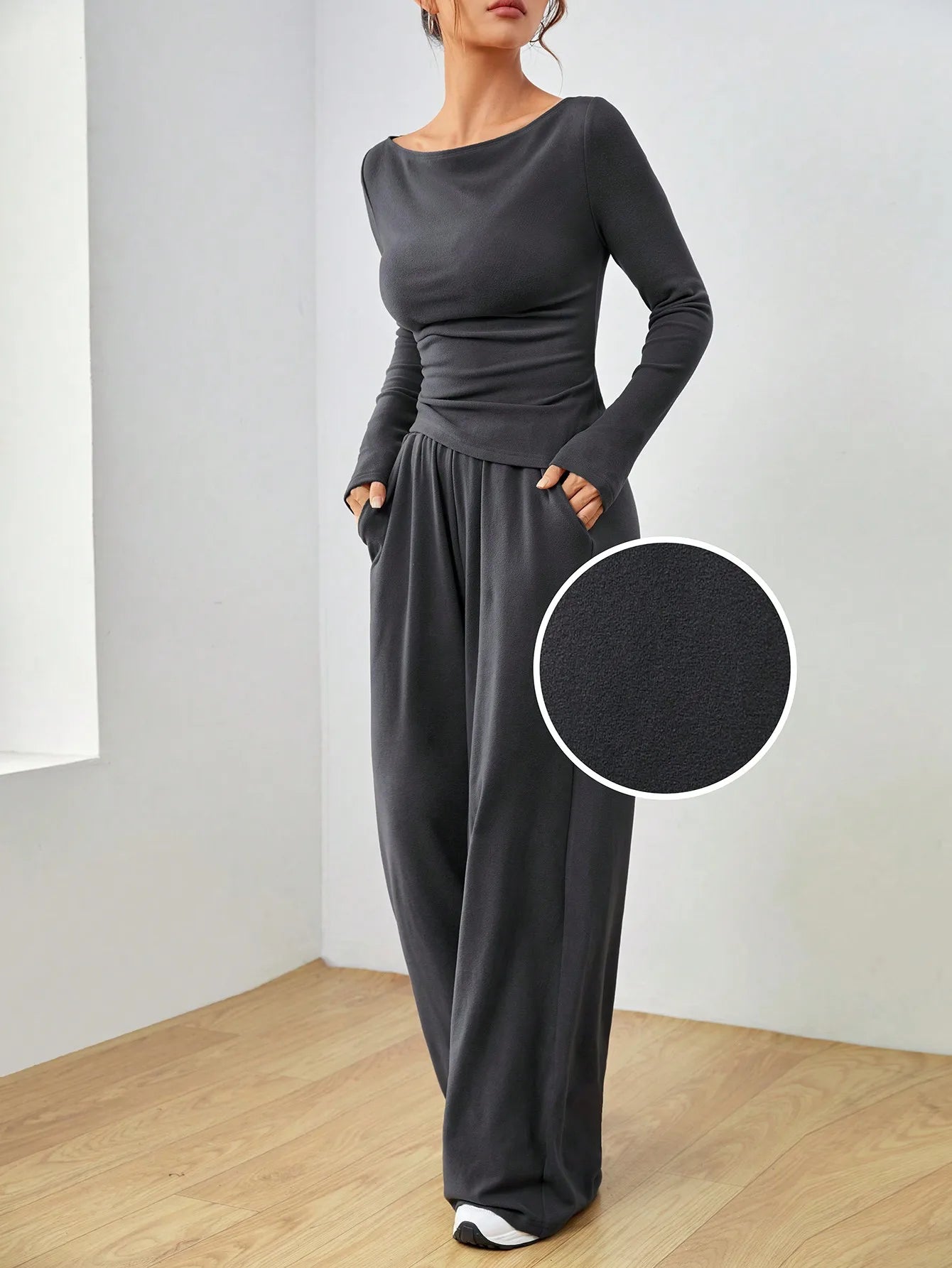 Women's flared tracksuit two-piece sets