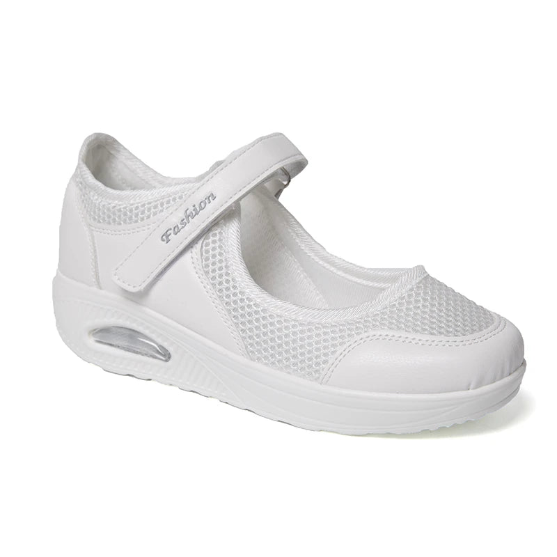 Breathable Mesh Cushioned Mary Jane Shoes