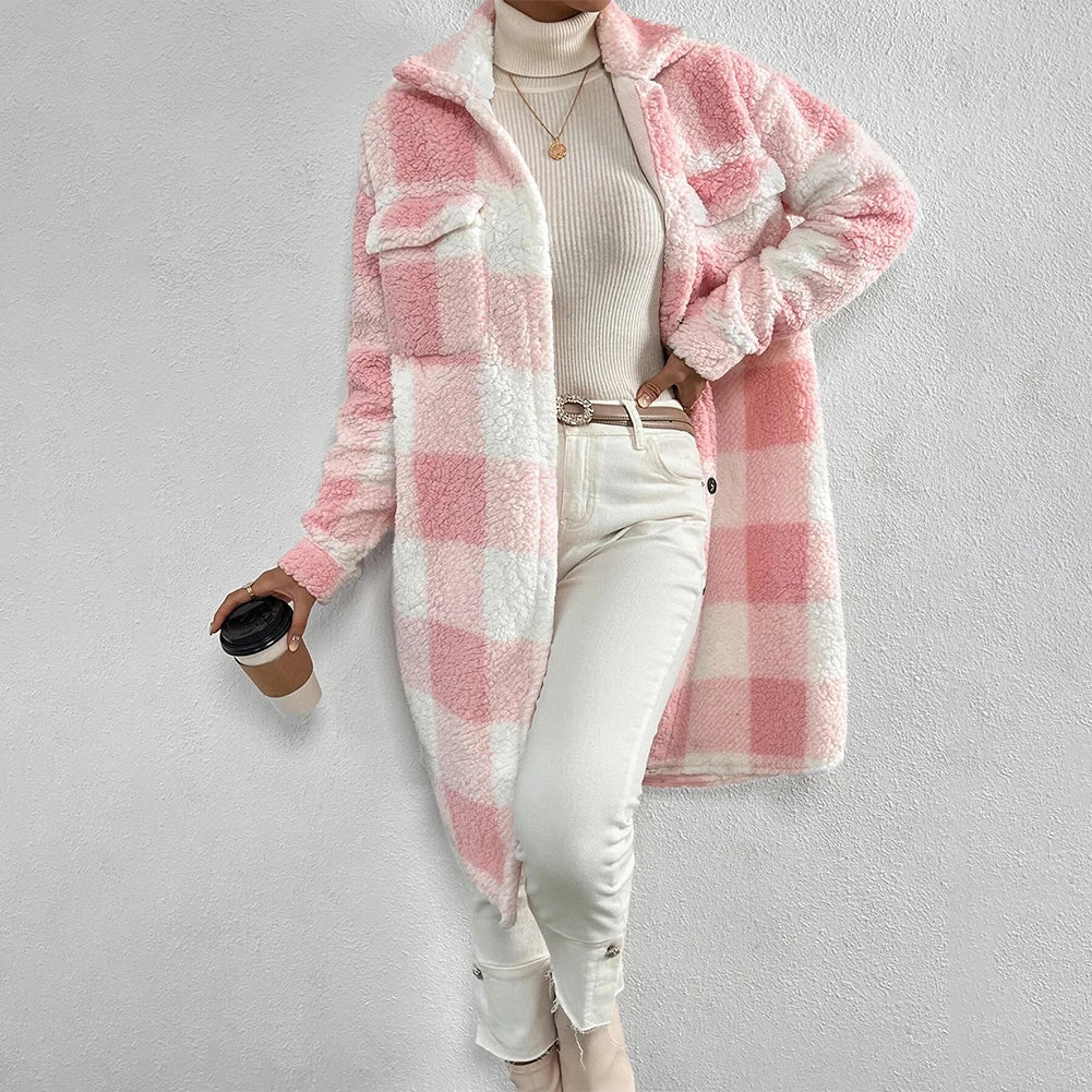 Women's plaid tartan shacket