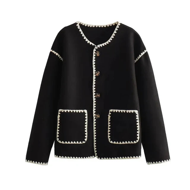 Women's button closure jacket