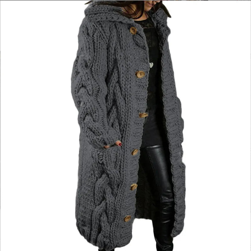 Loose Knitted Casual Long Cardigan