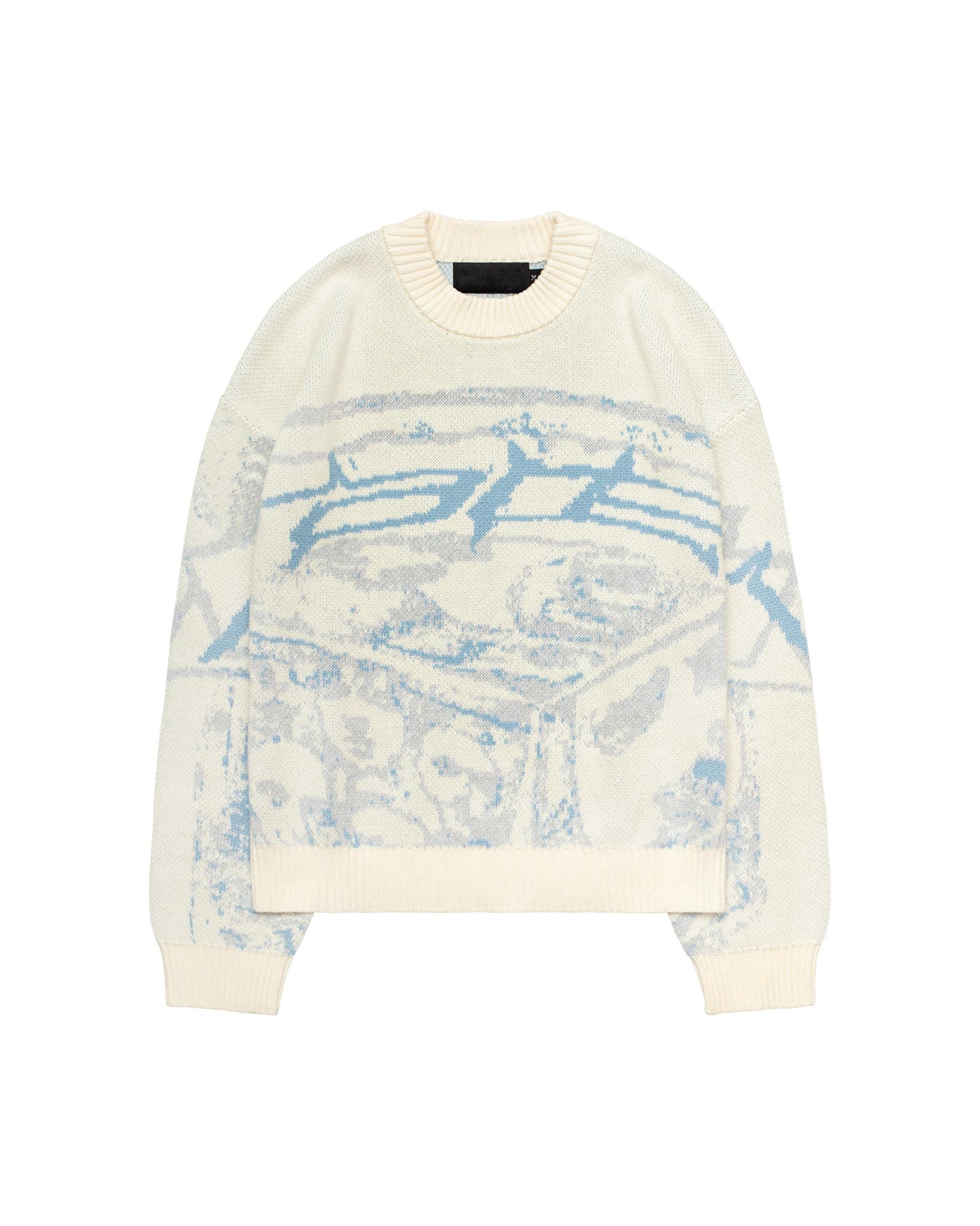 Women's oversized printed sweater