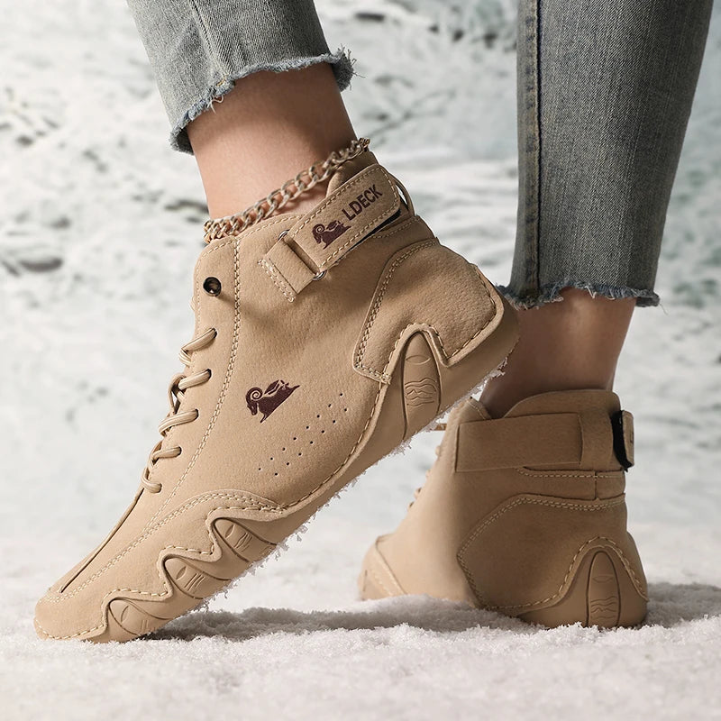 Durable Lace-Up High-Top Sneakers
