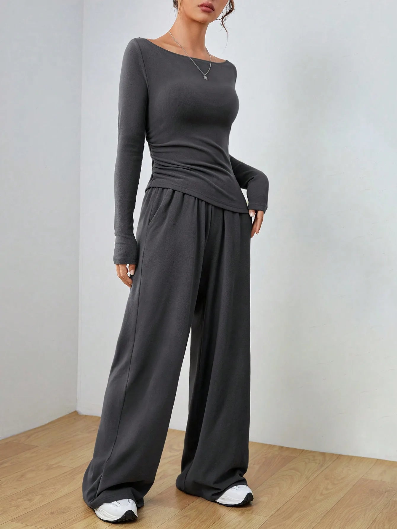Women's flared tracksuit two-piece sets
