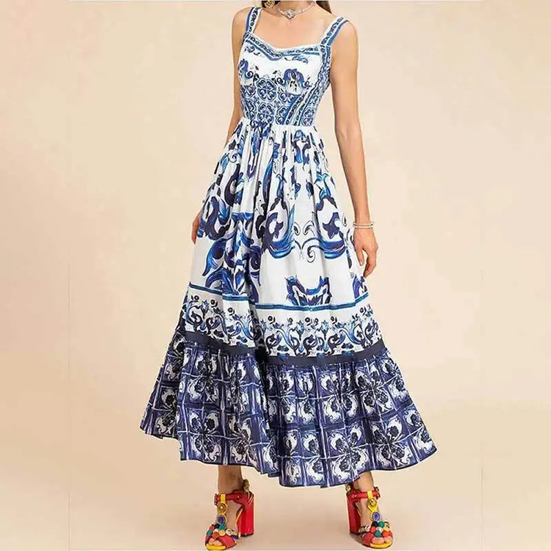 Flowing Lightweight Sleeveless Maxi Dress