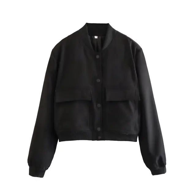 Women's french style autumn pilot jacket