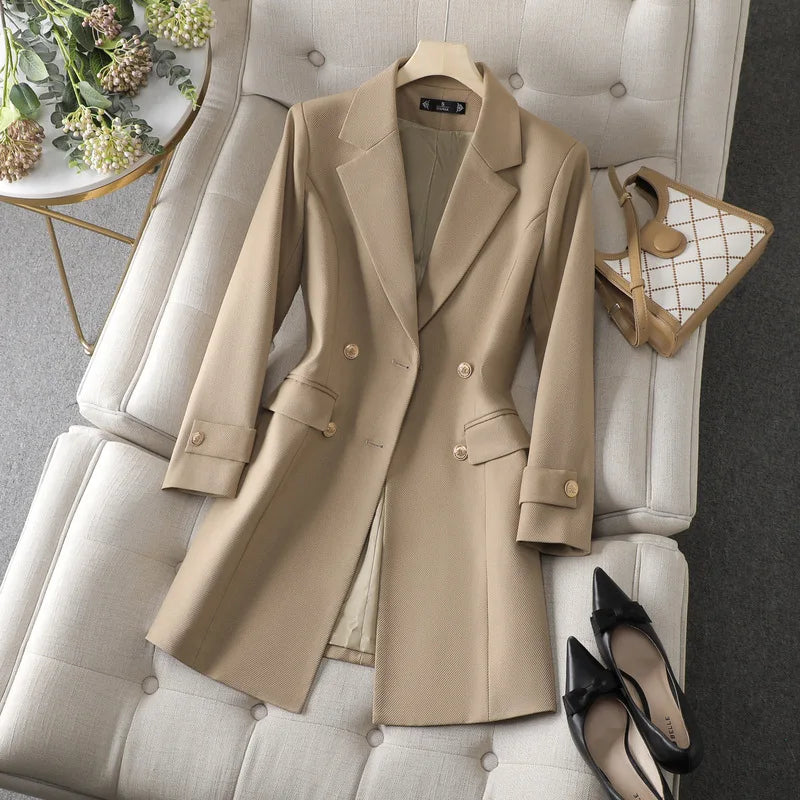 Women's formal double button blazer coat