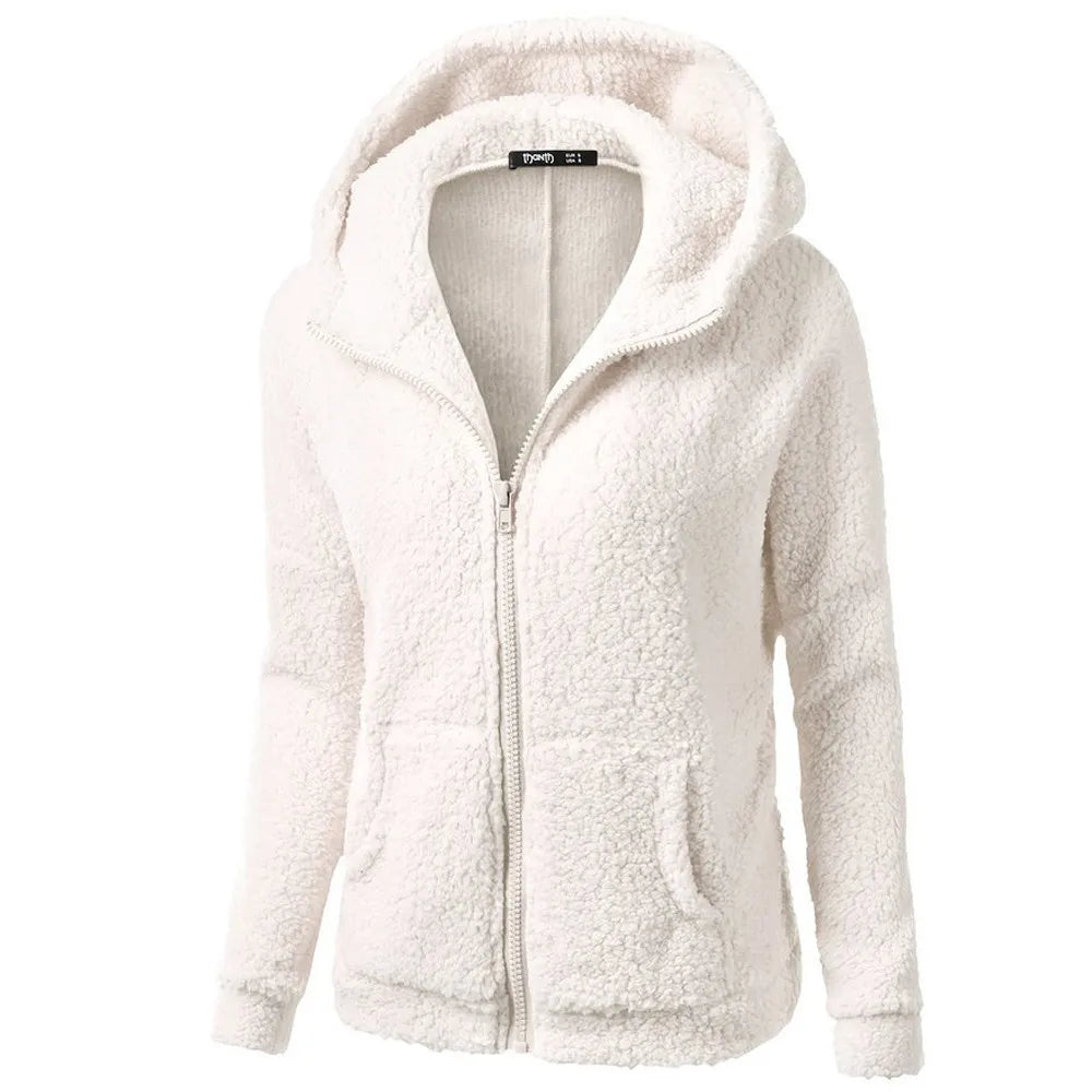 Women's hooded fleece jacket