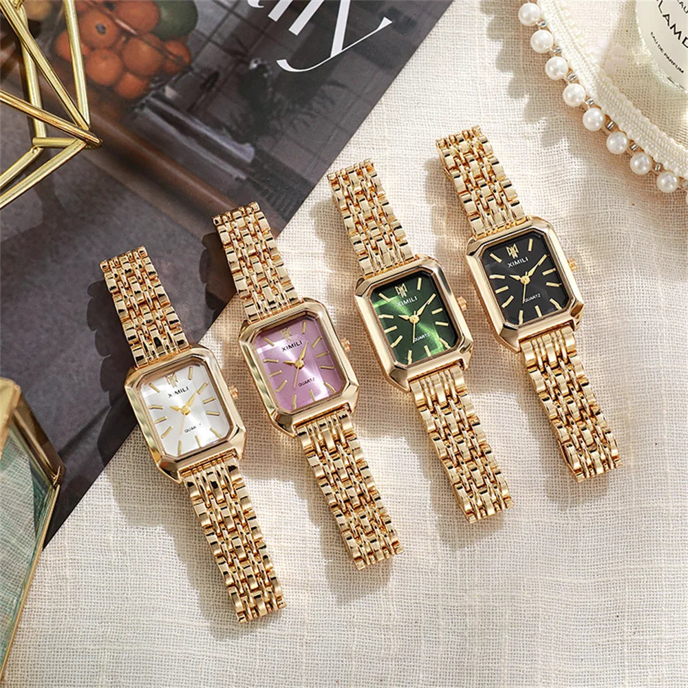 Rectangular watch for women