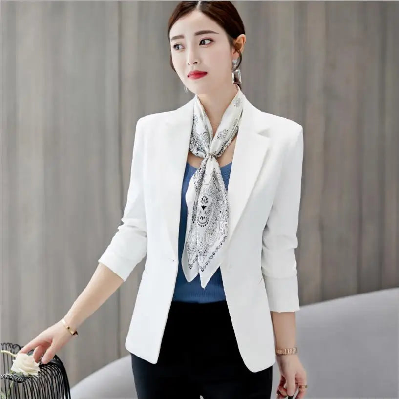 Women's slim fit spring suit jacket