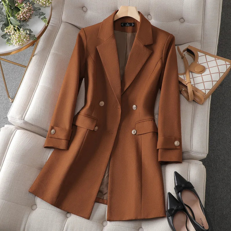 Women's formal double button blazer coat