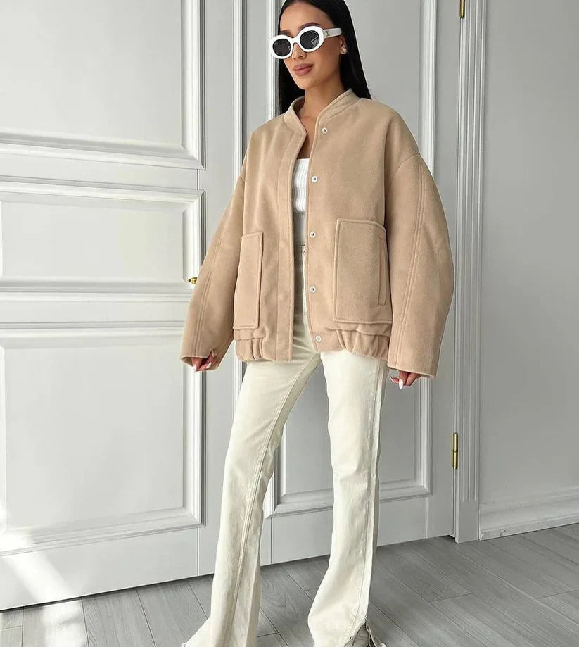Loose Bomber Jacket