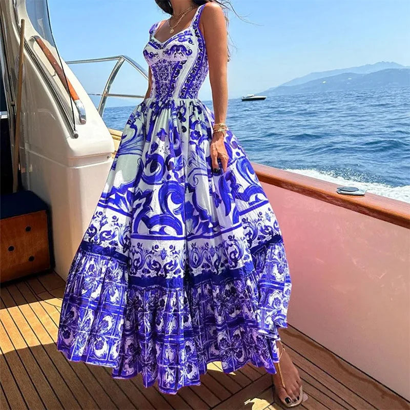 Flowing Lightweight Sleeveless Maxi Dress