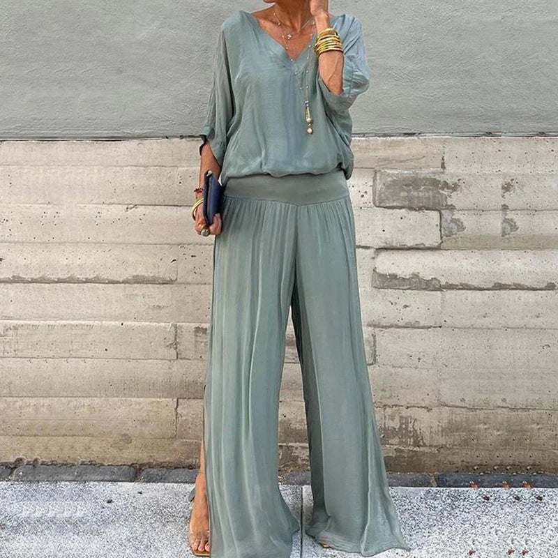 Siva - Stylish two-piece chiffon set