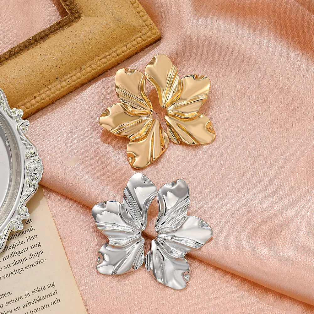 Tamika - french flower stud earrings