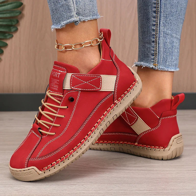 Women’s Mid-Calf Boots – Lace-Up – Water-Resistant – Anti-Slip Sole – Casual Fit