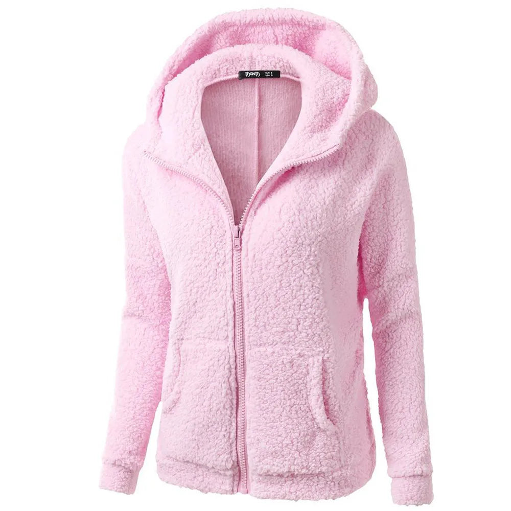Women's hooded fleece jacket