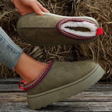 Women's thick-soled snow sheepskin boots