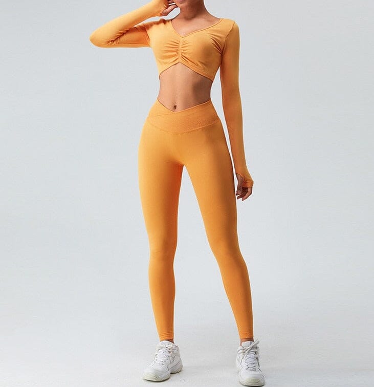 Elegant Fitness Set Leggings and Top