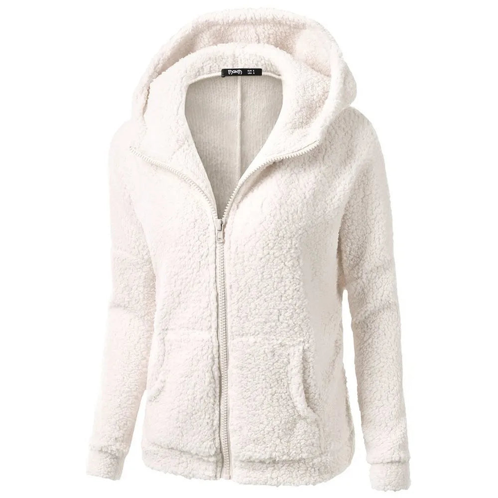 Women's hooded fleece jacket