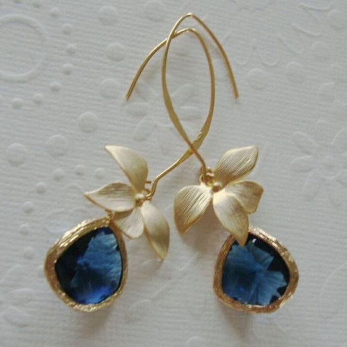 Golden Blossom Vintage Earrings