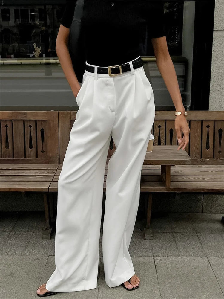 Women's white chino pants